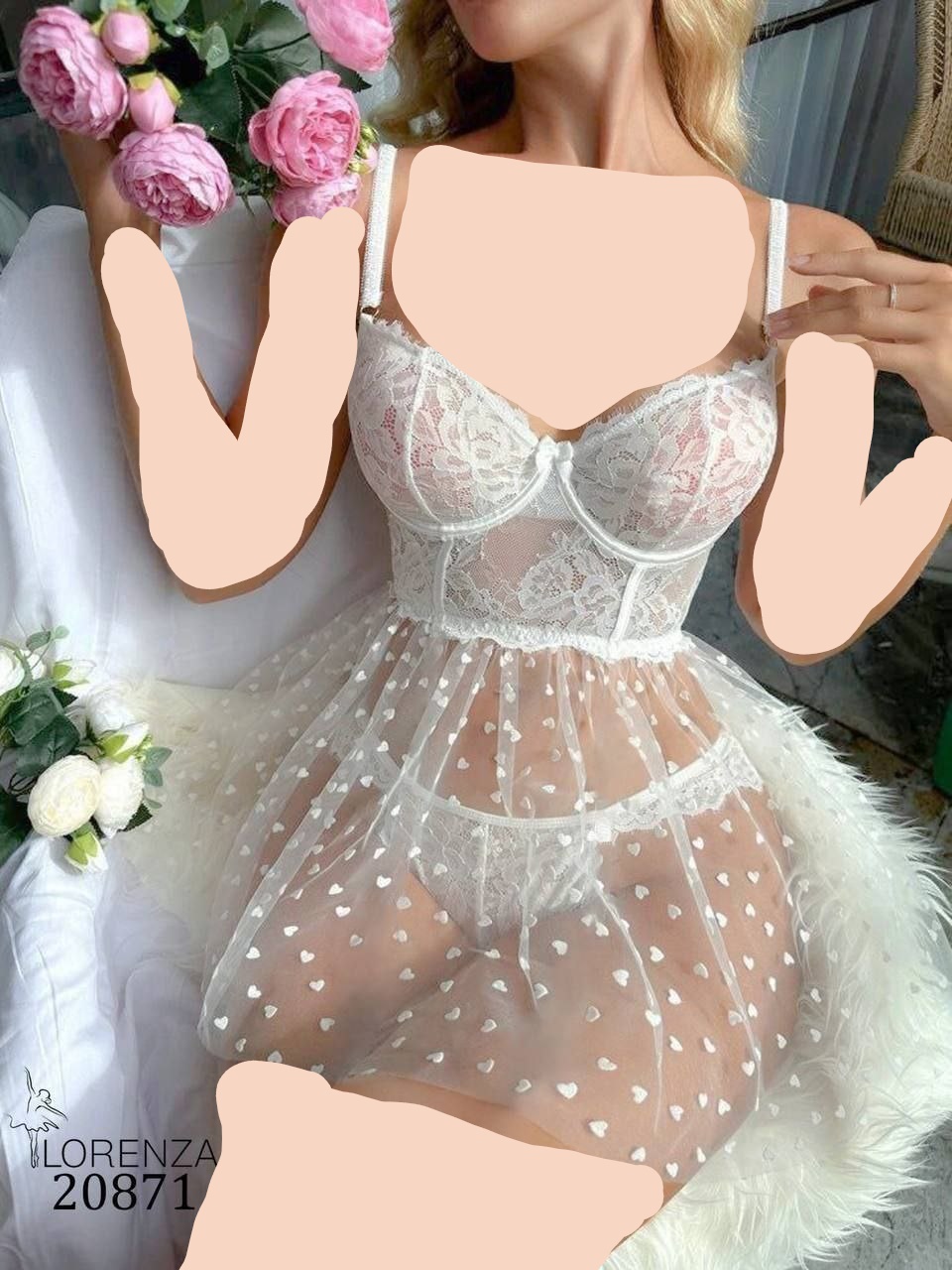 پیراهن عروسکی توری