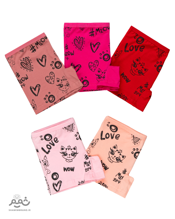 شورت پادار دخترانه تمام چاب