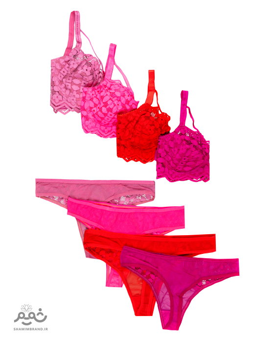 ست باربی شورت سوتین توری (5005)